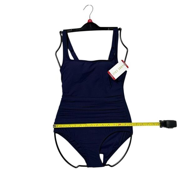 Anne Cole Women’s Square Neck One Piece Swimsuit XS Color Navy - Picture 5 of 8